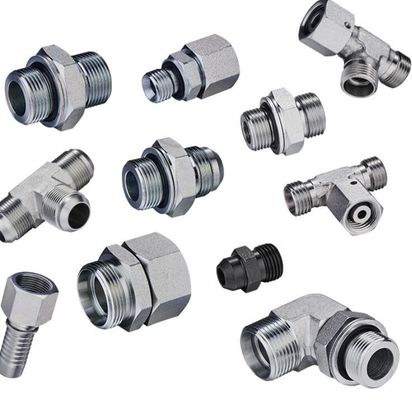 OEM DINチューブフィッティング Bsp スレッドストッド オーリングシール 1cg 水力アダプター