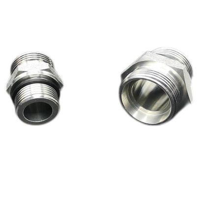 1CB メトリックホースアダプター 男性 24 コーン L. T / Bsp 男性 水力炭素鋼アダプター