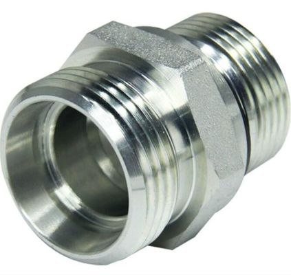 1CB メトリックホースアダプター 男性 24 コーン L. T / Bsp 男性 水力炭素鋼アダプター
