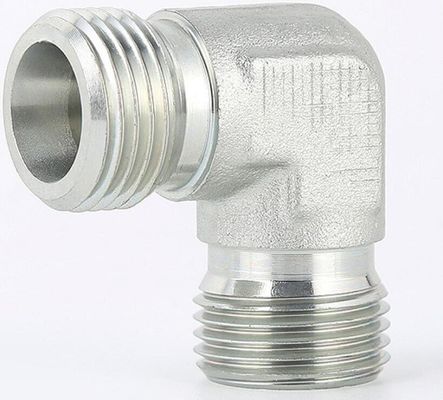 DIN 標準 1c9 長寿命の水力 90度メトリックスレッド接続器