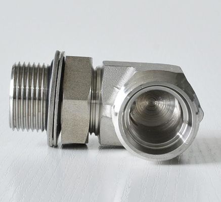 パーカー液圧パイプフィッティングの接続のための90度肘BSPスレッドストッド末端