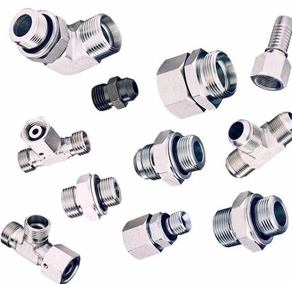 中型炭素鋼 水力ホース Bsp フィッティング ヘクサゴンヘッドタイプ OEM