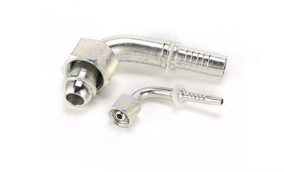 女性接続 メトリック 90度内糸 24度円形とOリングシール 20591