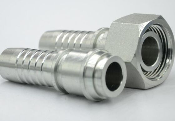 ガルバナライズドシート接続 女性 24 度円形Oリング 重型直管ホースフィッティング 1/4 &quot;ヒドロリックフィッティング