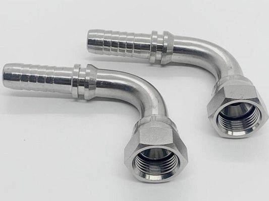 26791 ステンレス鋼 アメリカンスレッド用液圧縮ホースフィッティング Jic 74 Taper Seal 90 Elbow